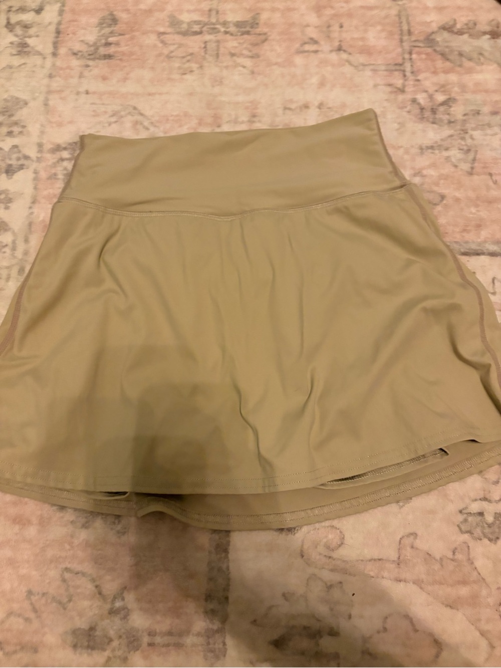 High-Waist Circle Skirt in Olive